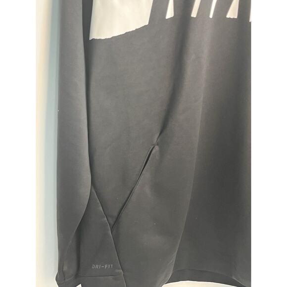 NIKE MENS LARGE HOODIE DRI-FIT THERMA BLACK GRAFFITI HOODED SWEATSHIRT CJ5163 - Picture 5 of 9